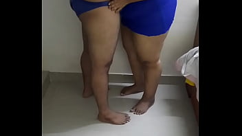 brazillian wife eats black cum