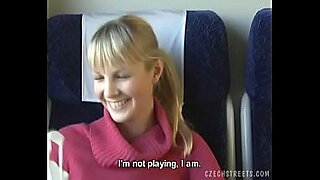 kinky fun on train in