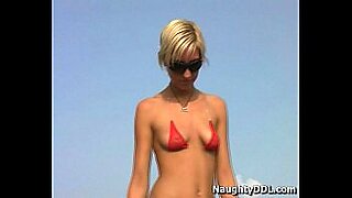 red bikini boob scene
