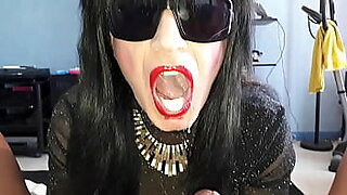 sumptuous tranny slut gets her ass eaten out on webcam