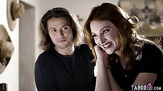 red head mom teaches son and daughter