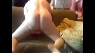 he fingers her pussy romantically on couch