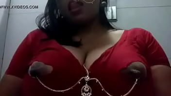 bathroom sex red saree