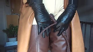shay laren hd leather strip and masturbate