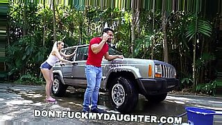 mom son car sex next to dad