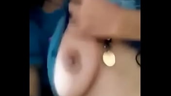 young indian lovers boobs pressing and sex