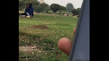 bitch gets her pussy and mouth ravaged with cock in park