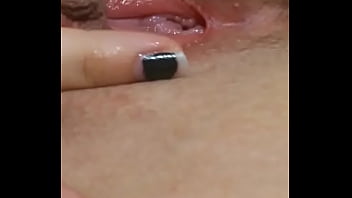 sucking tits and fingering pussy makes him cum hard