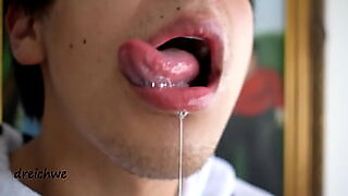 mom son blowjob cum mouth