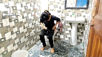 indian village ajunty toilet pissing and pooping hidden cam