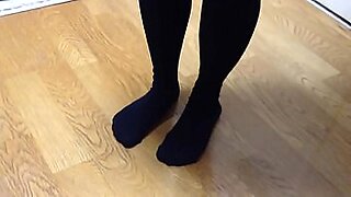 sister catches brother wanking in her socks