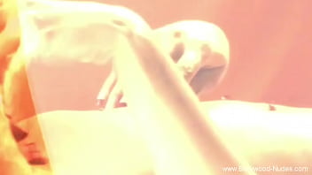 asian girl massaged getting her tits rubbed armpit licked by the masseuse on the massage bed