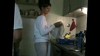 japanese big boobs mother in law kitchen sex