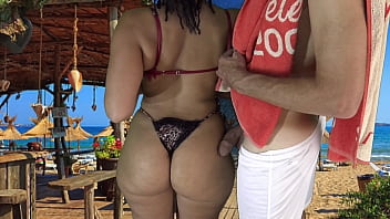 now he is hard she gets taken from behind by the horny guy