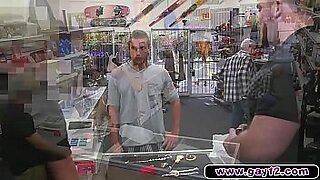 black bimbo getting fucked on pawn shop desk rides