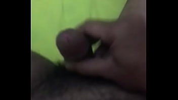 hot straight bisexual latino guy with a big uncut cock strakes off and shoots hi