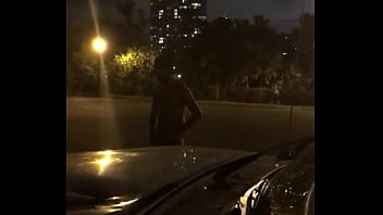 slut wife dogging with a lot of men in parking amateur