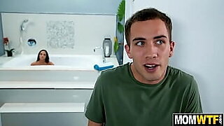 son catch mom spying on him in bathroom