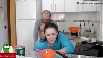 sex wife and husband kitchen