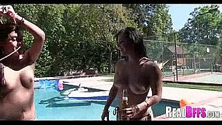 big boobs girl sex in a swimming pool