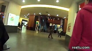 redhead czech girl payed for anal sex in public toilet